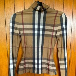 Burberry Brown Vintage Check Turtleneck - XXS/XS
